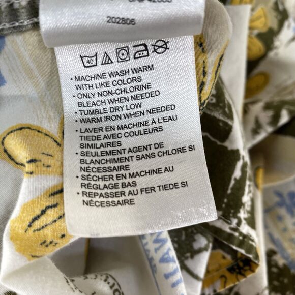 HB Harbor Bay Shirt Mens 4XL Tan Hawaiian Palm Short Sleeve Button Pocket Tropic - Picture 14 of 14